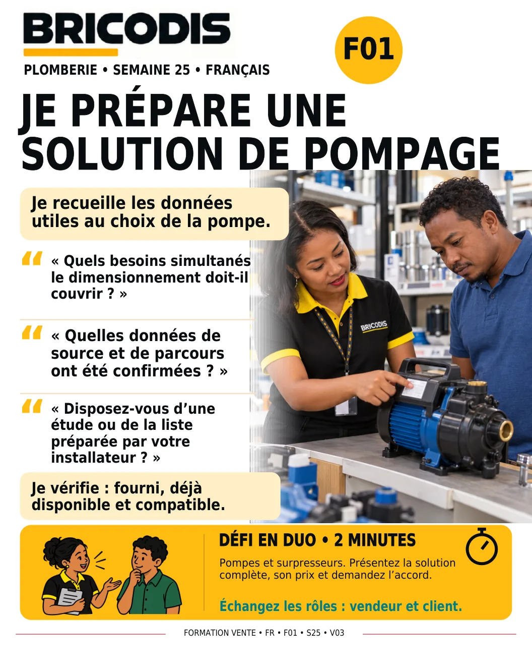 F01 S25 - Préparer une solution de pompage