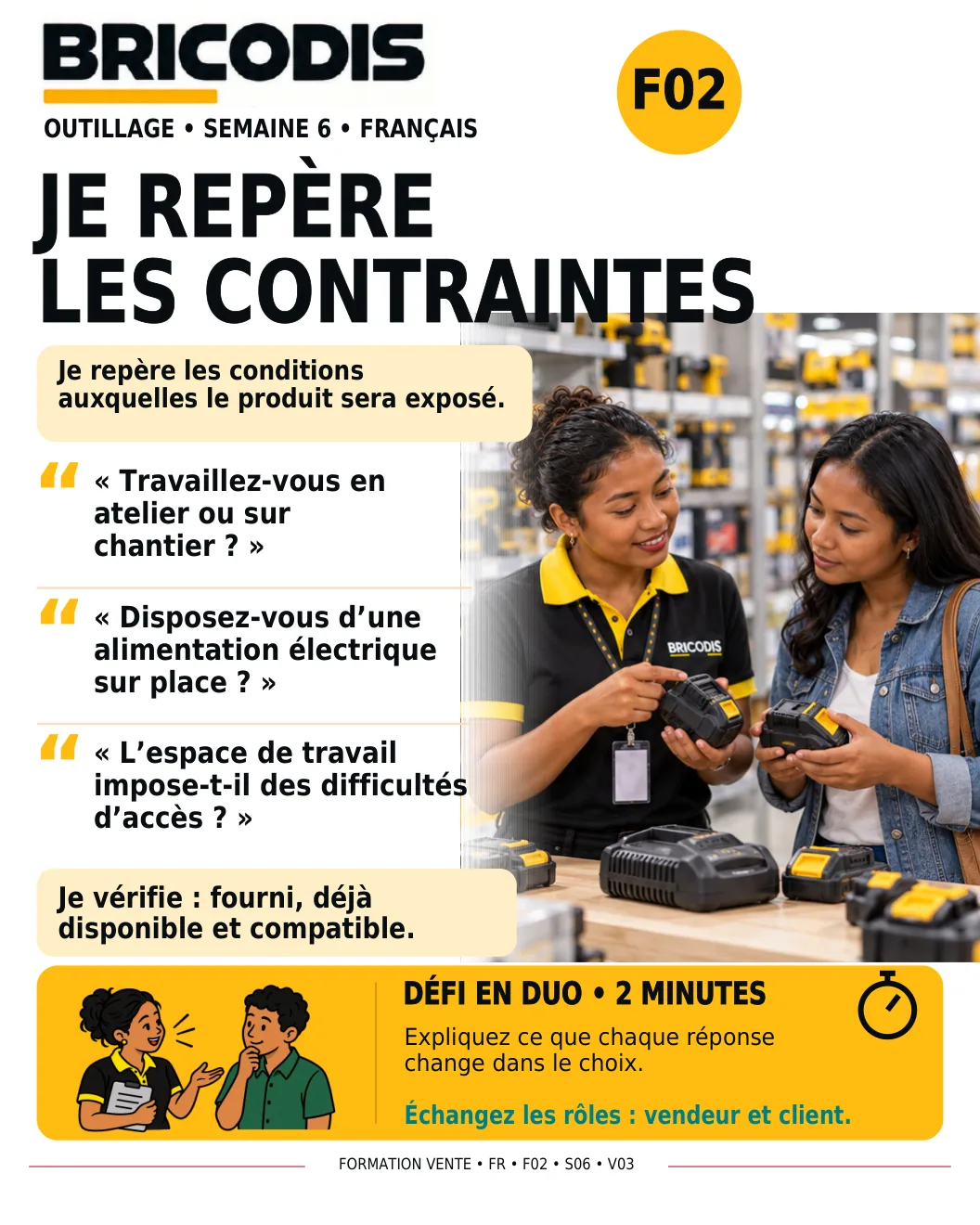 F02 S06 - Identifier les conditions d’utilisation