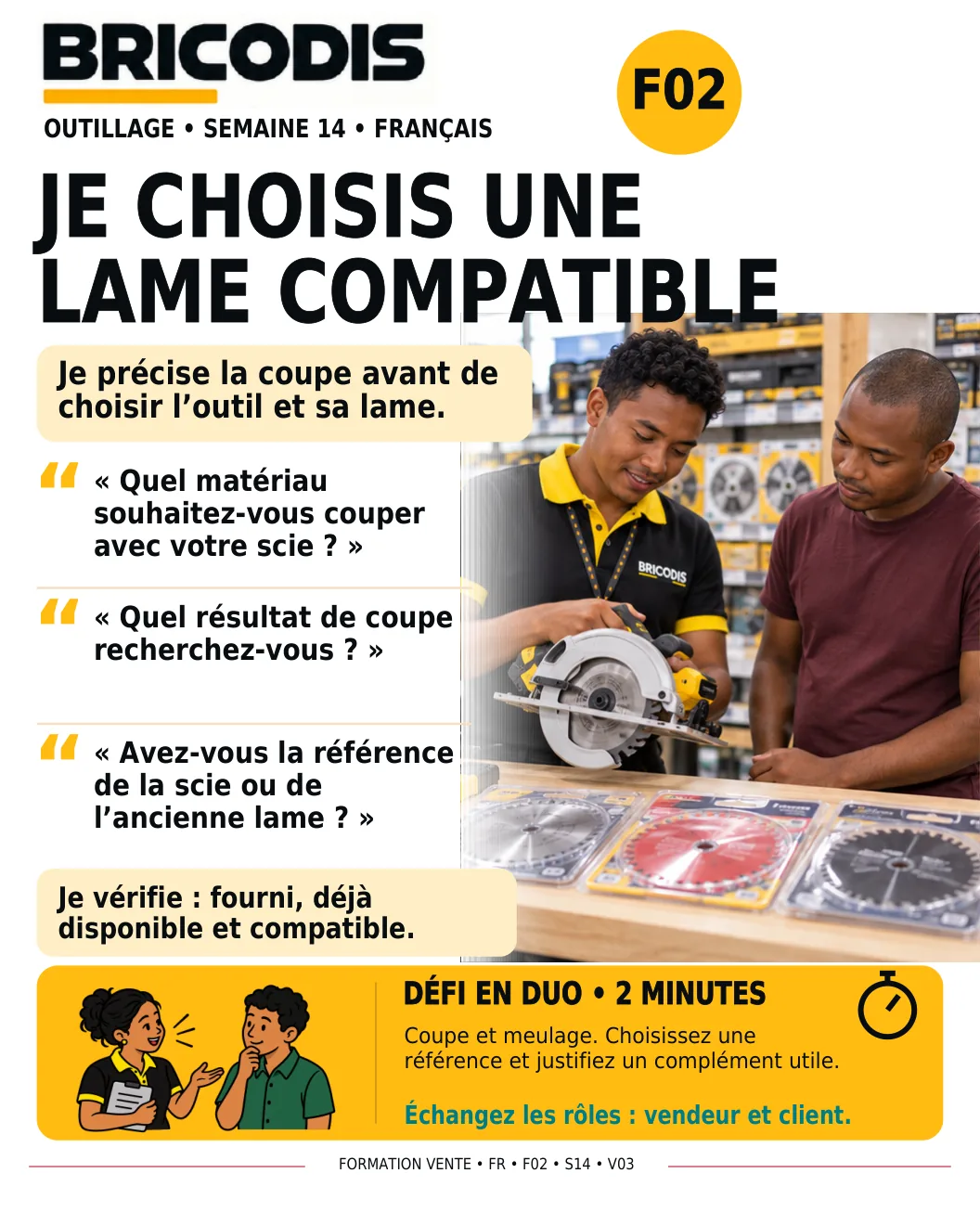 F02 S14 - Choisir une lame compatible