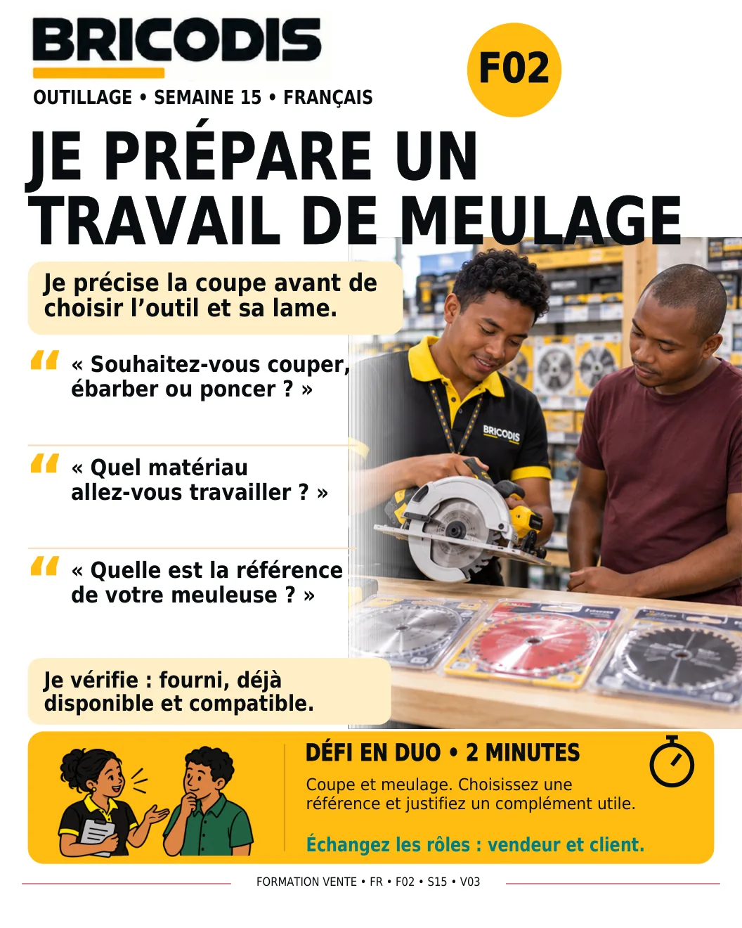 F02 S15 - Préparer un travail de meulage
