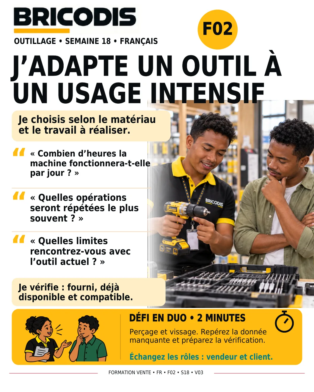 F02 S18 - Adapter un outil à un usage intensif