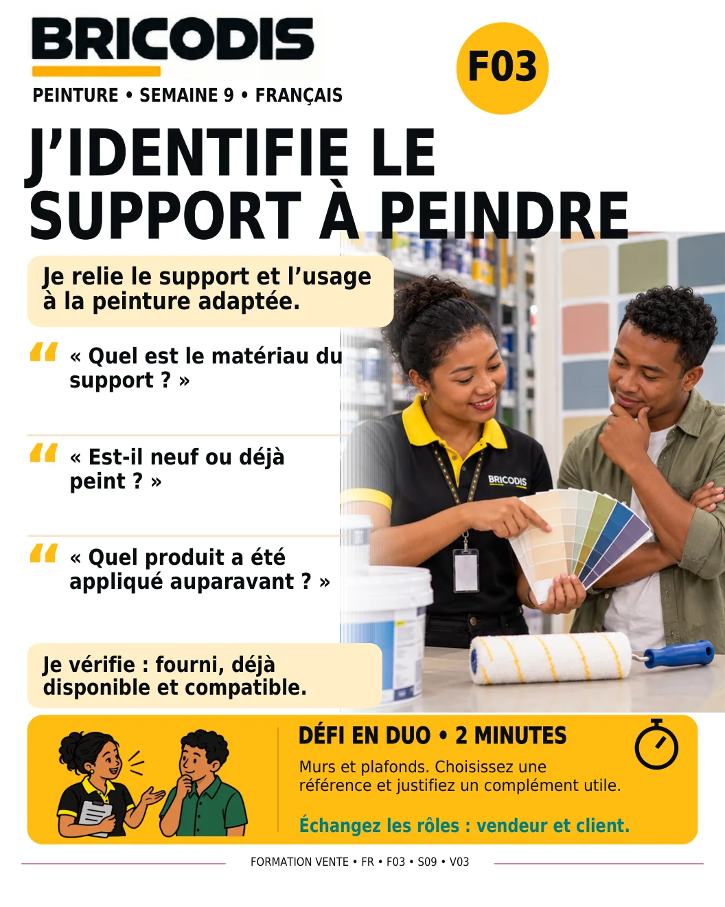 F03 S09 - Identifier le support à peindre