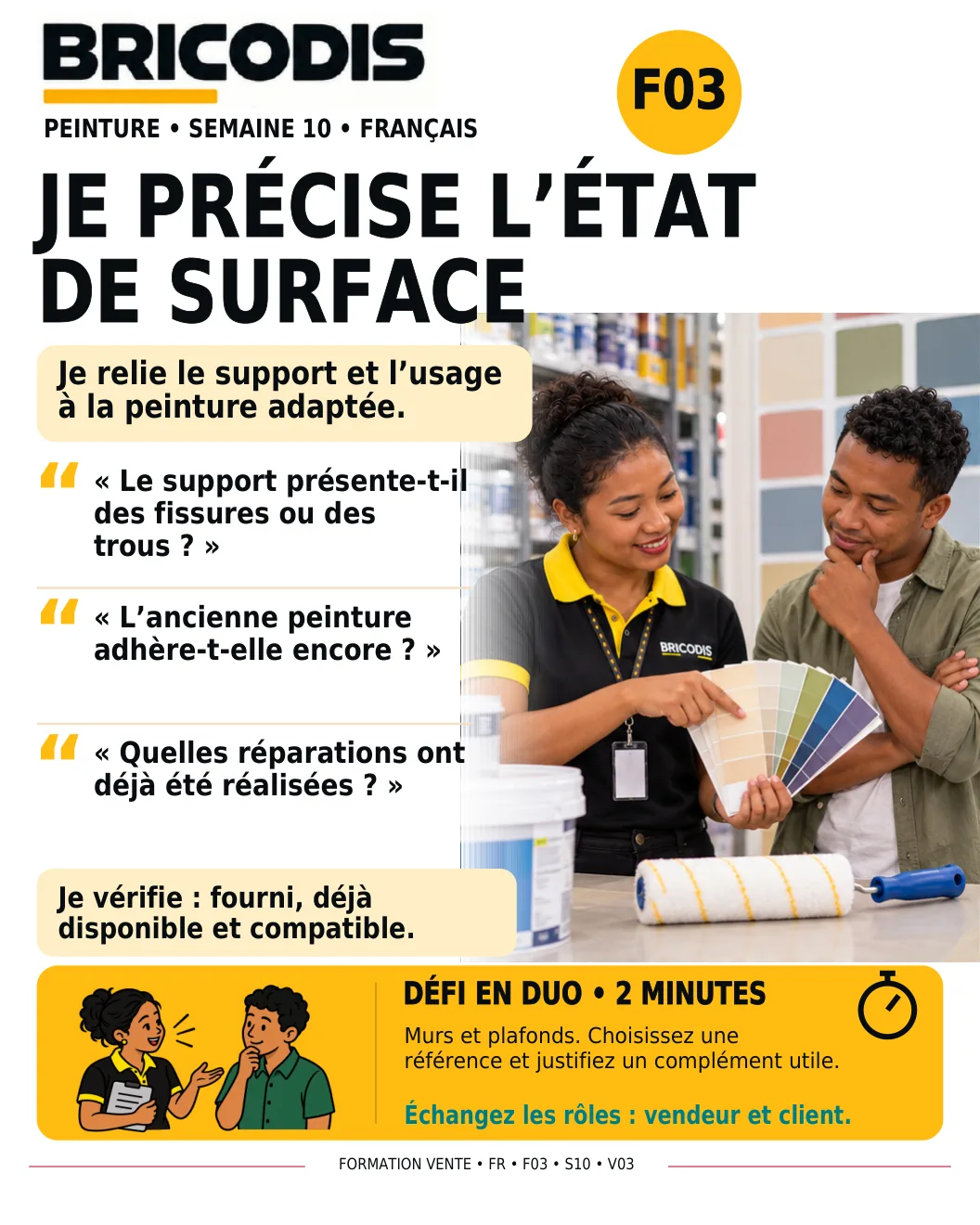 F03 S10 - Préciser l’état de surface