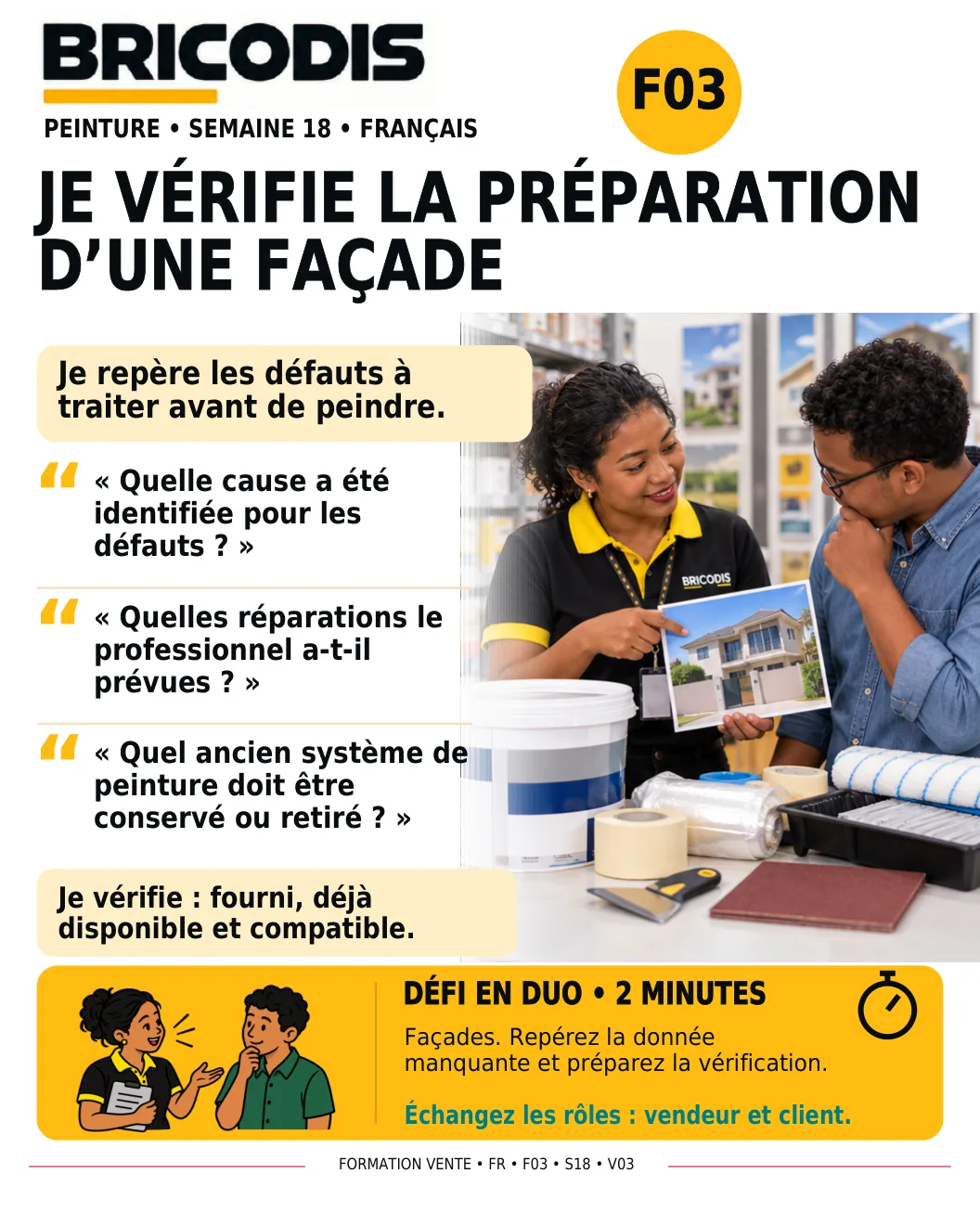 F03 S18 - Vérifier la préparation d’une façade