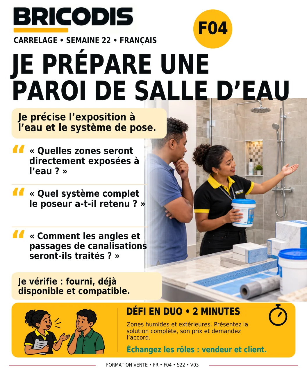 F04 S22 - Étudier une paroi de salle d’eau