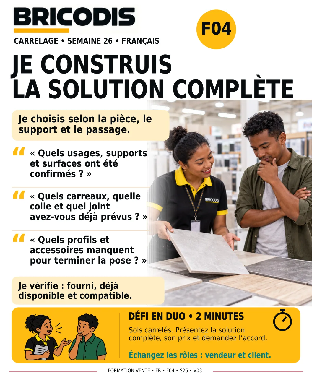 F04 S26 - Conduire un projet carrelage complet