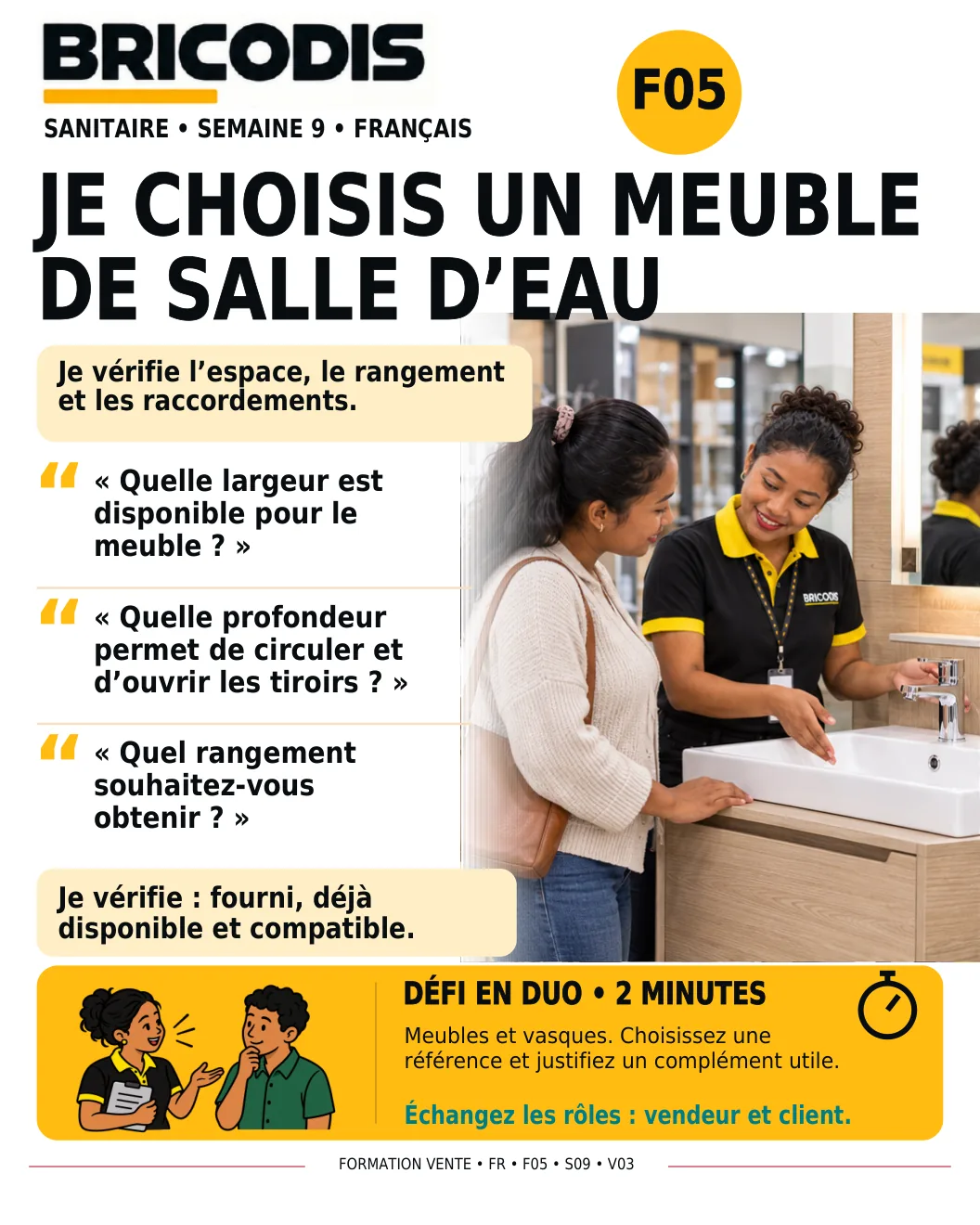 F05 S09 - Choisir un meuble de salle d’eau