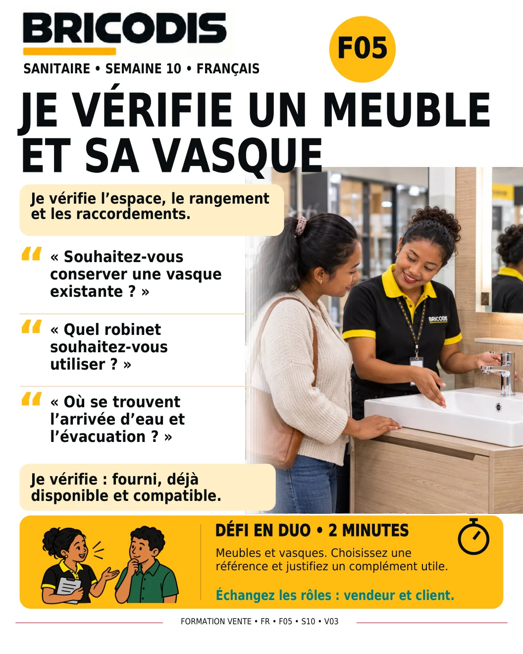 F05 S10 - Vérifier un meuble et sa vasque