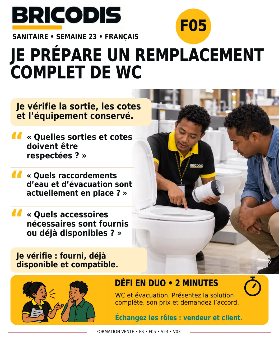 F05 S23 - Étudier un remplacement complet de WC