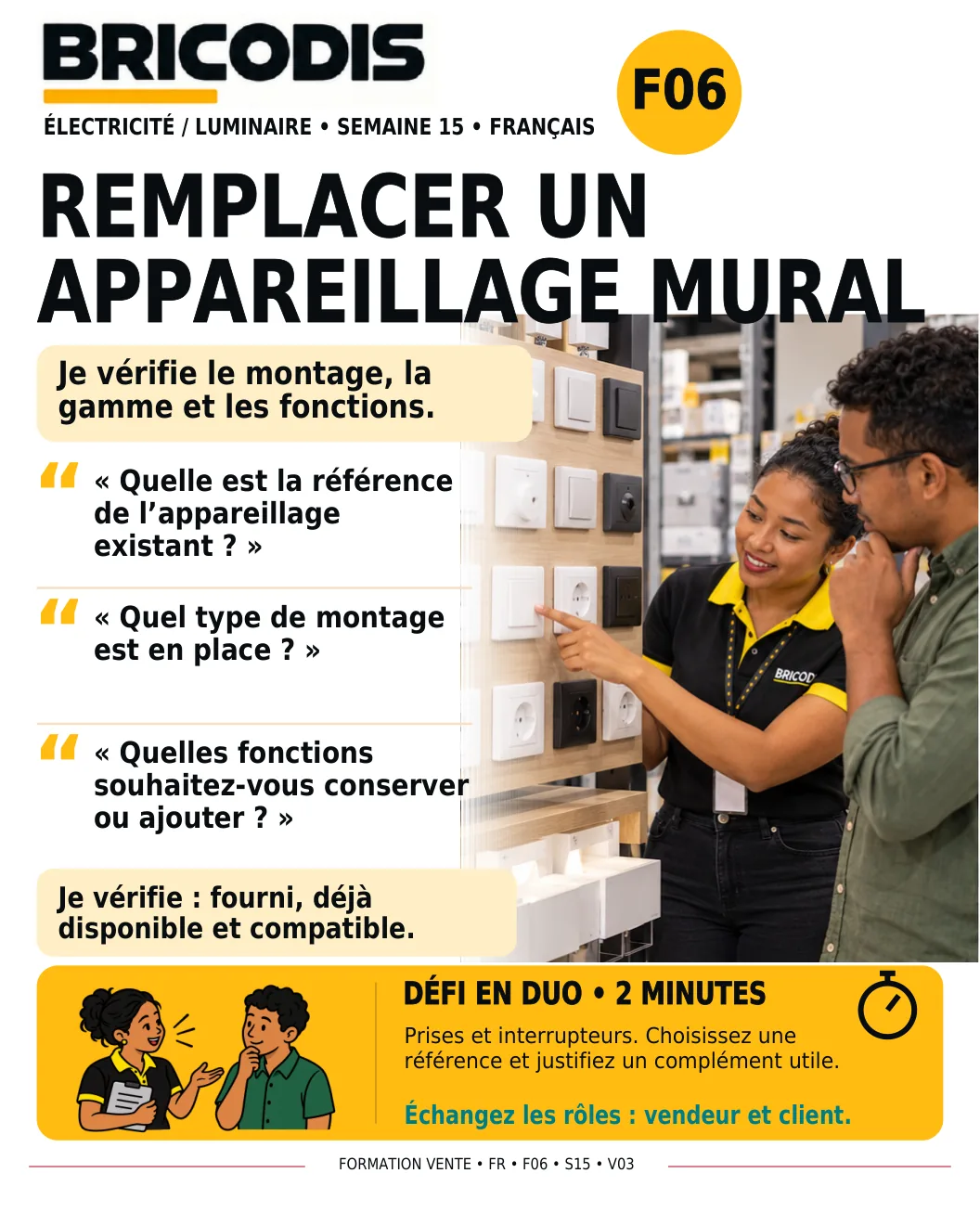 F06 S15 - Remplacer un appareillage mural