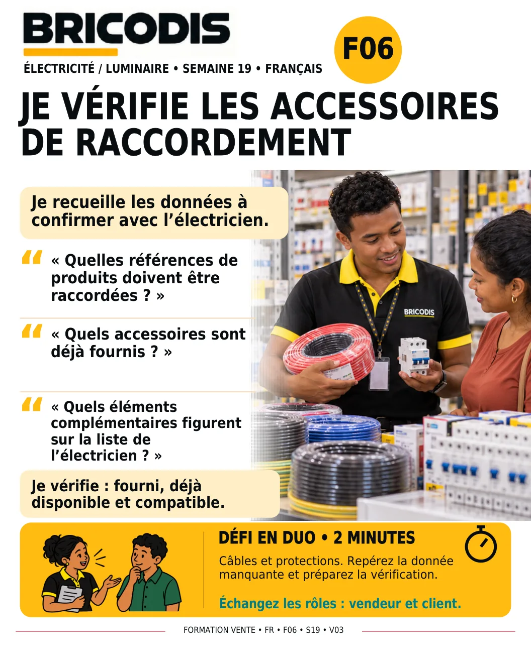 F06 S19 - Vérifier les accessoires de raccordement