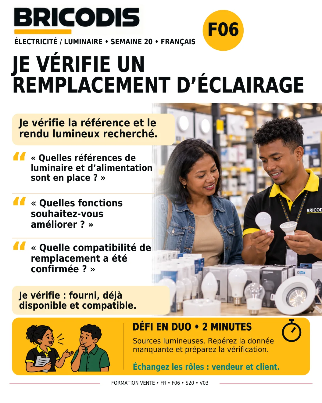 F06 S20 - Vérifier un remplacement d’éclairage