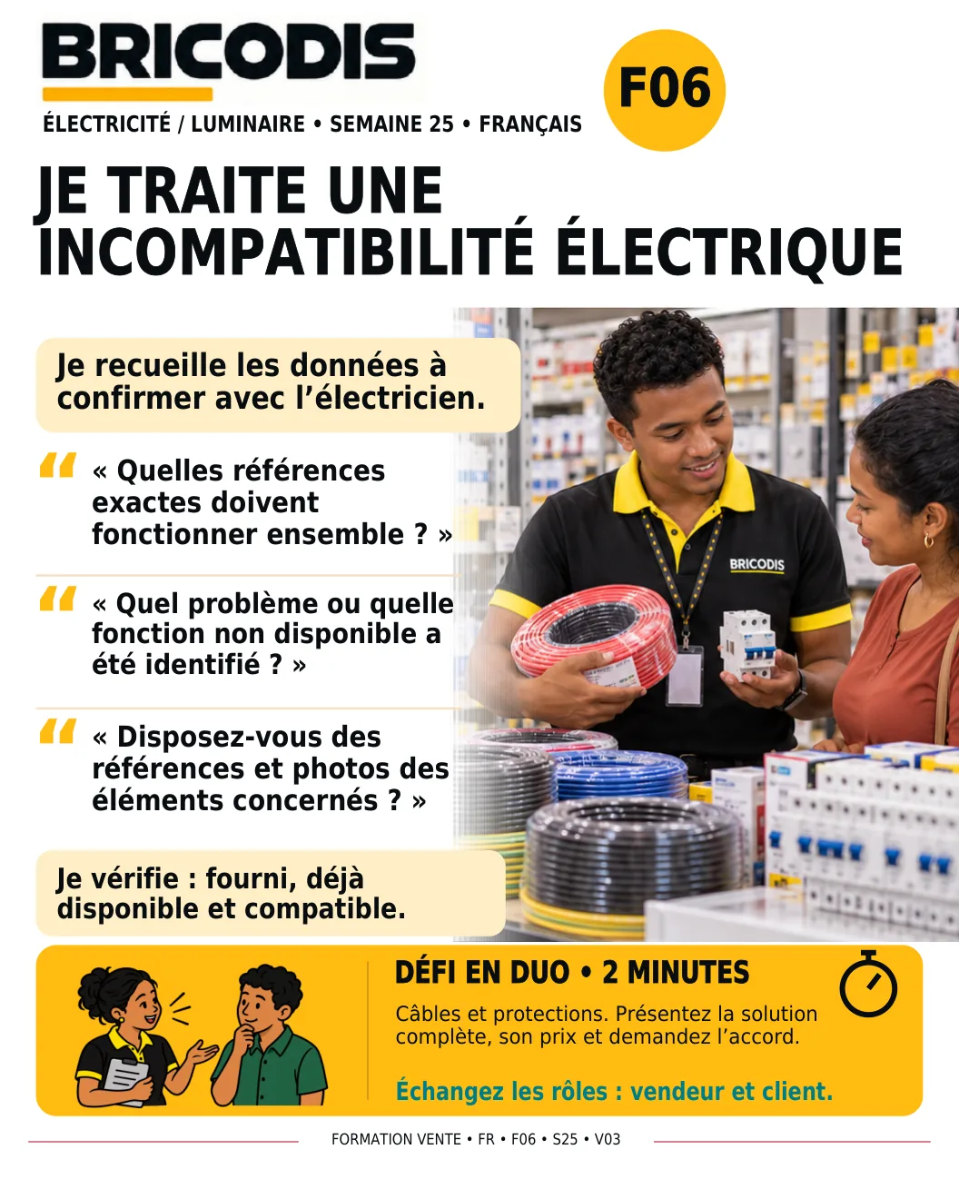 F06 S25 - Traiter une incompatibilité électrique