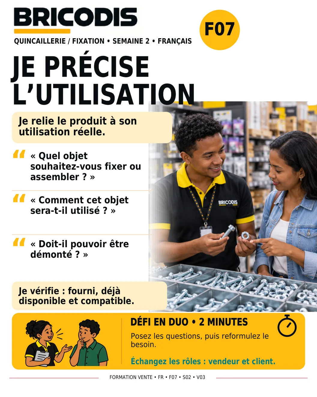 F07 S02 - Préciser l’utilisation