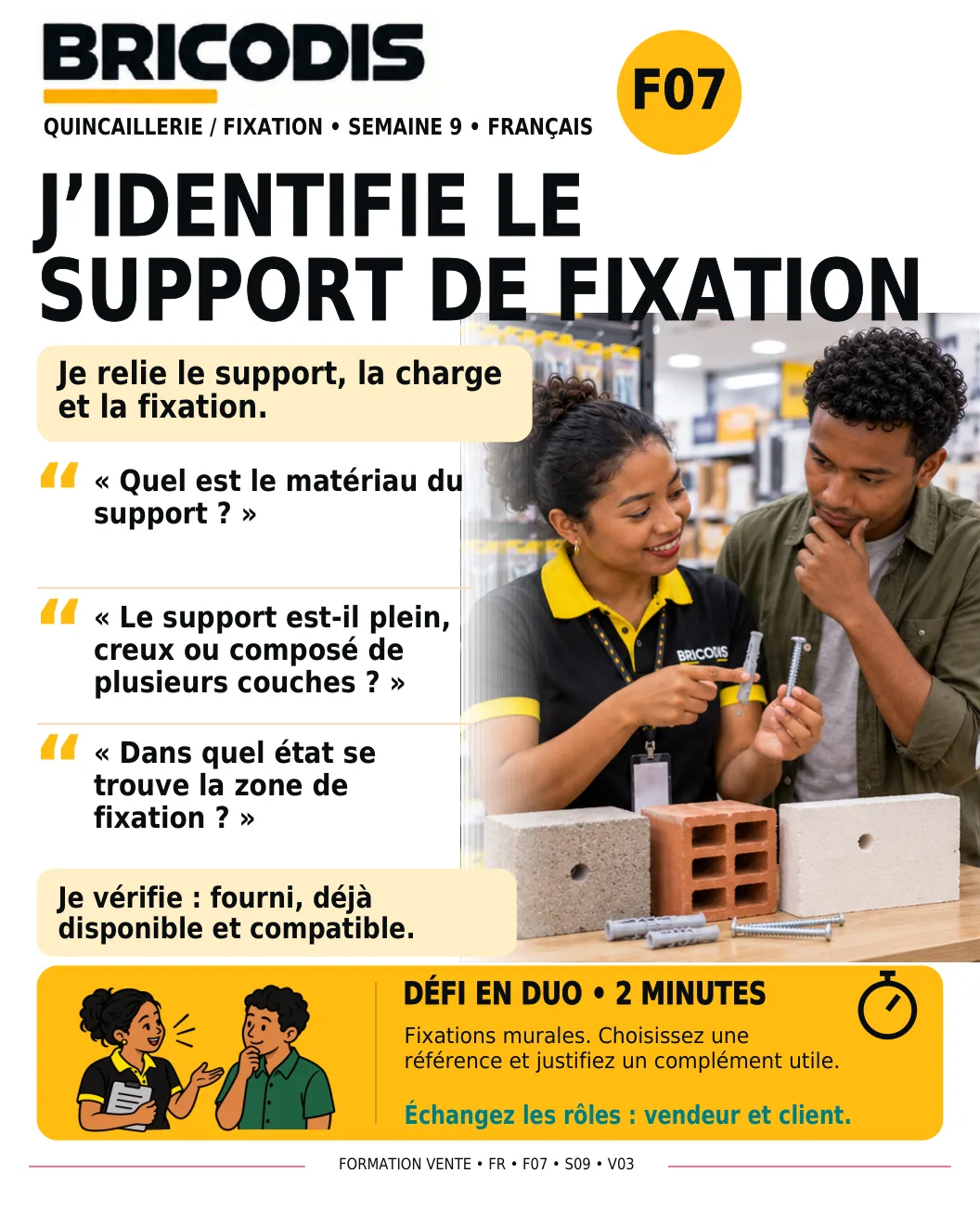 F07 S09 - Identifier le support de fixation