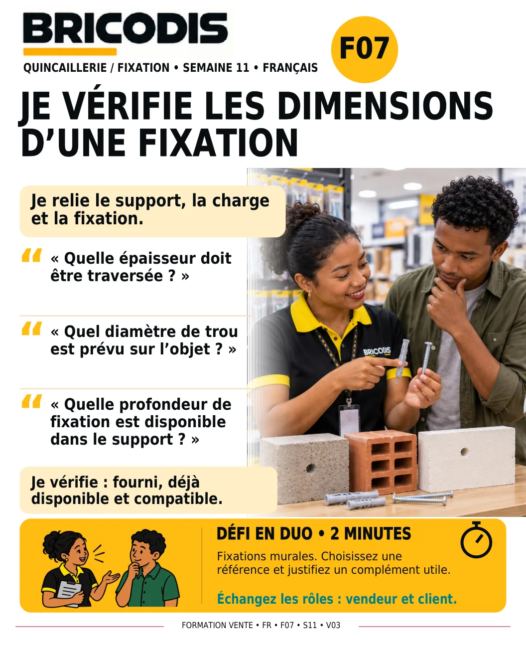 F07 S11 - Vérifier les dimensions d’une fixation
