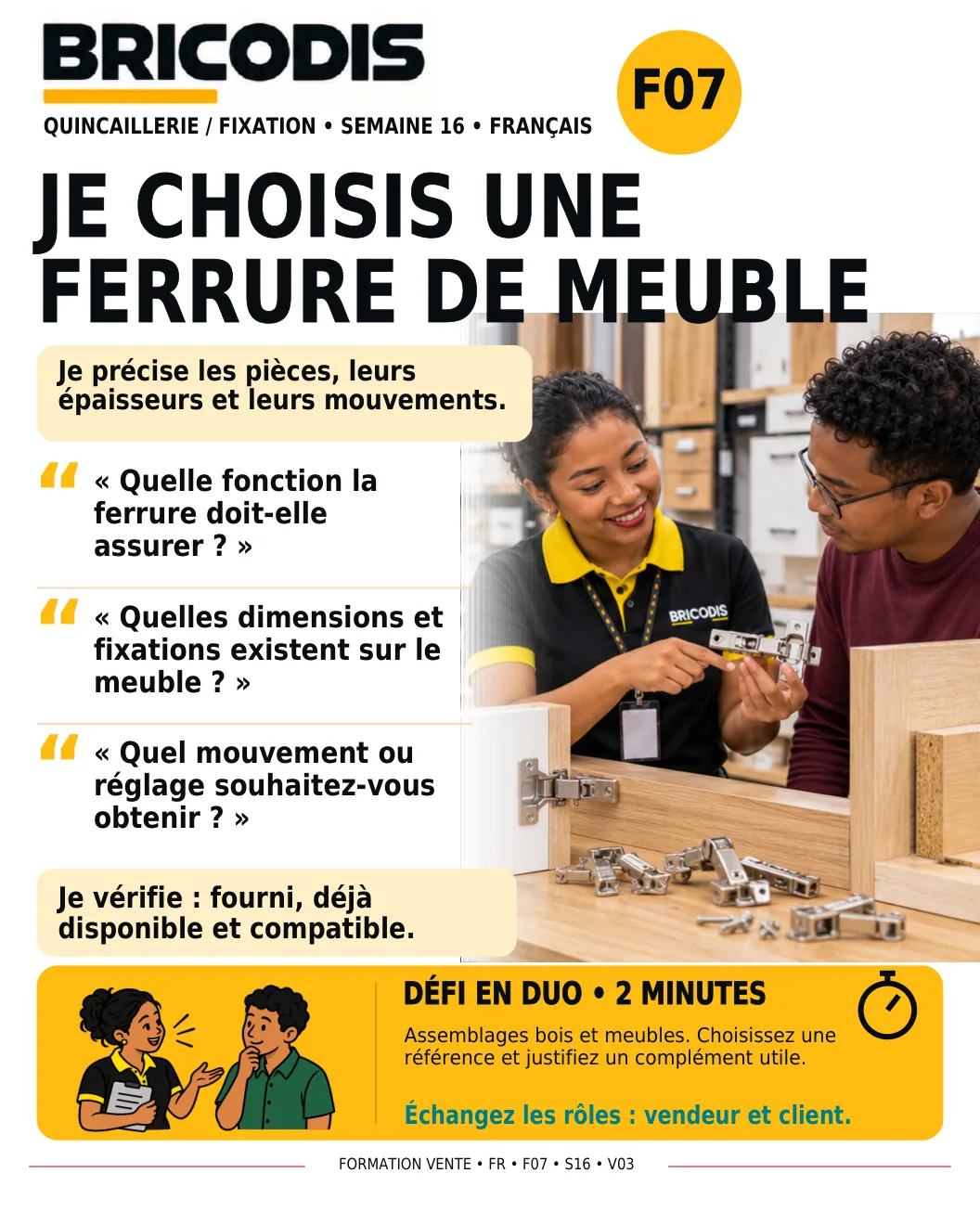 F07 S16 - Choisir une ferrure de meuble