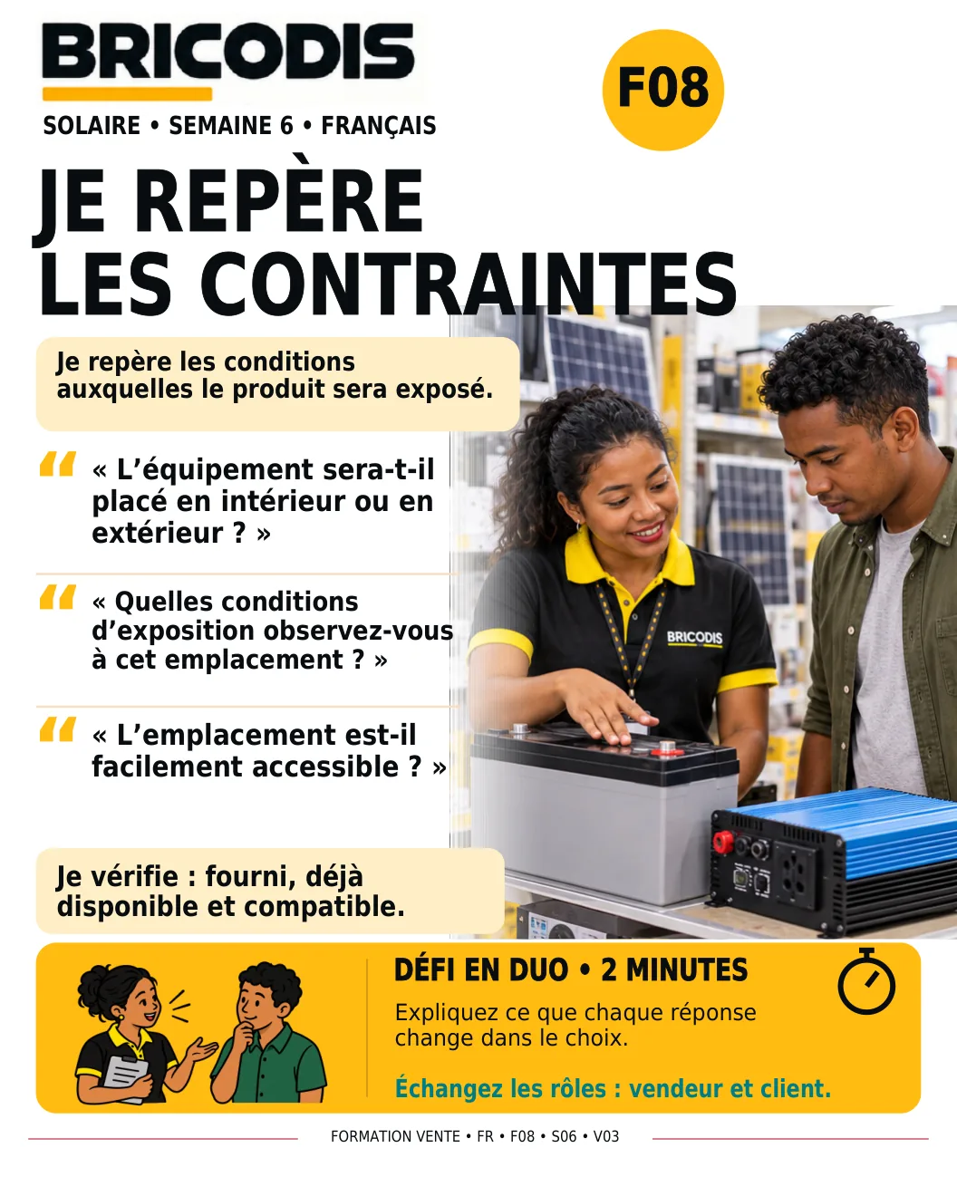 F08 S06 - Identifier les conditions d’utilisation