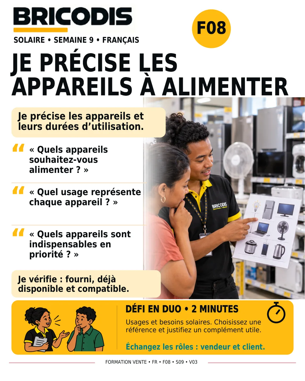 F08 S09 - Préciser les appareils à alimenter