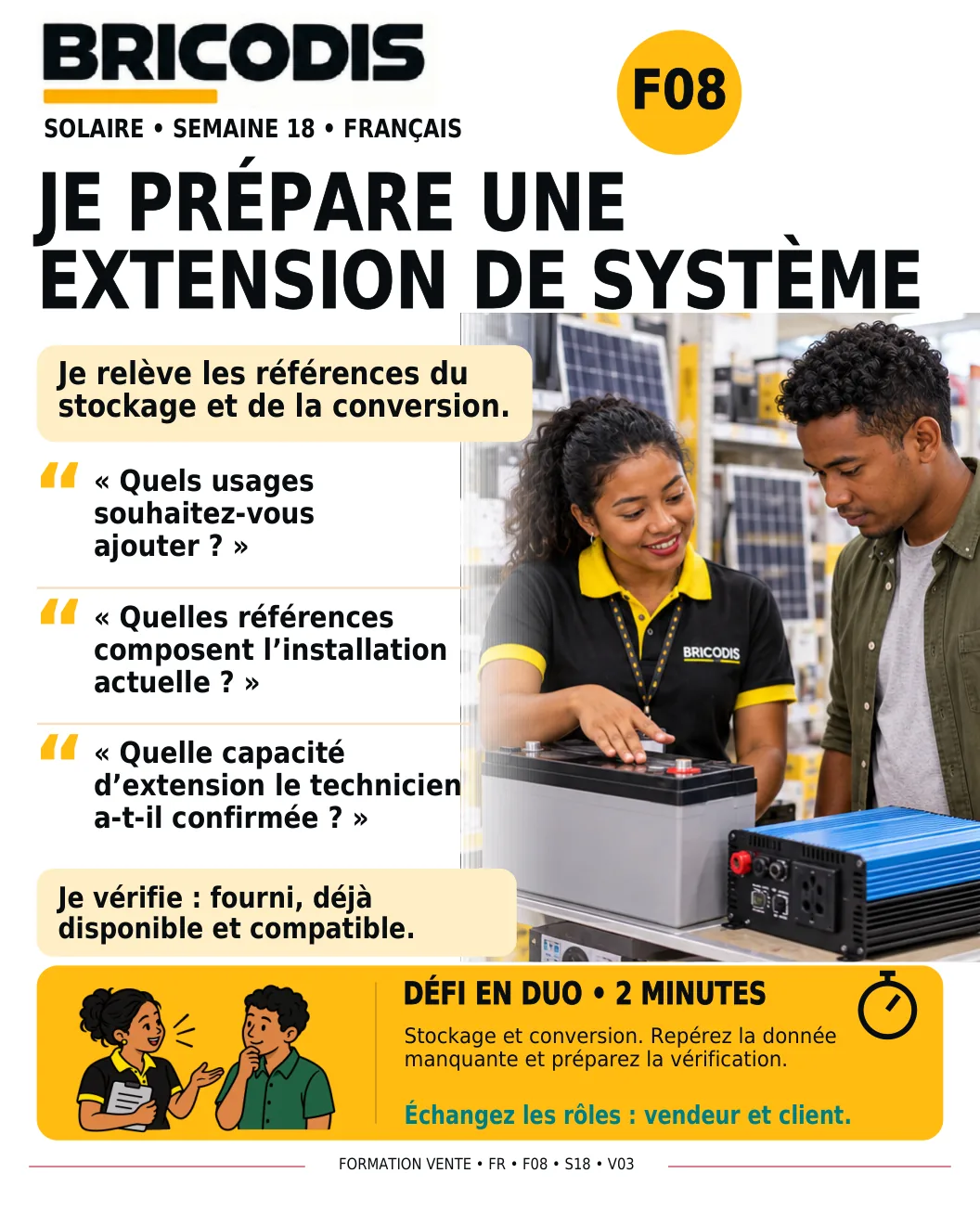 F08 S18 - Préparer une extension de système