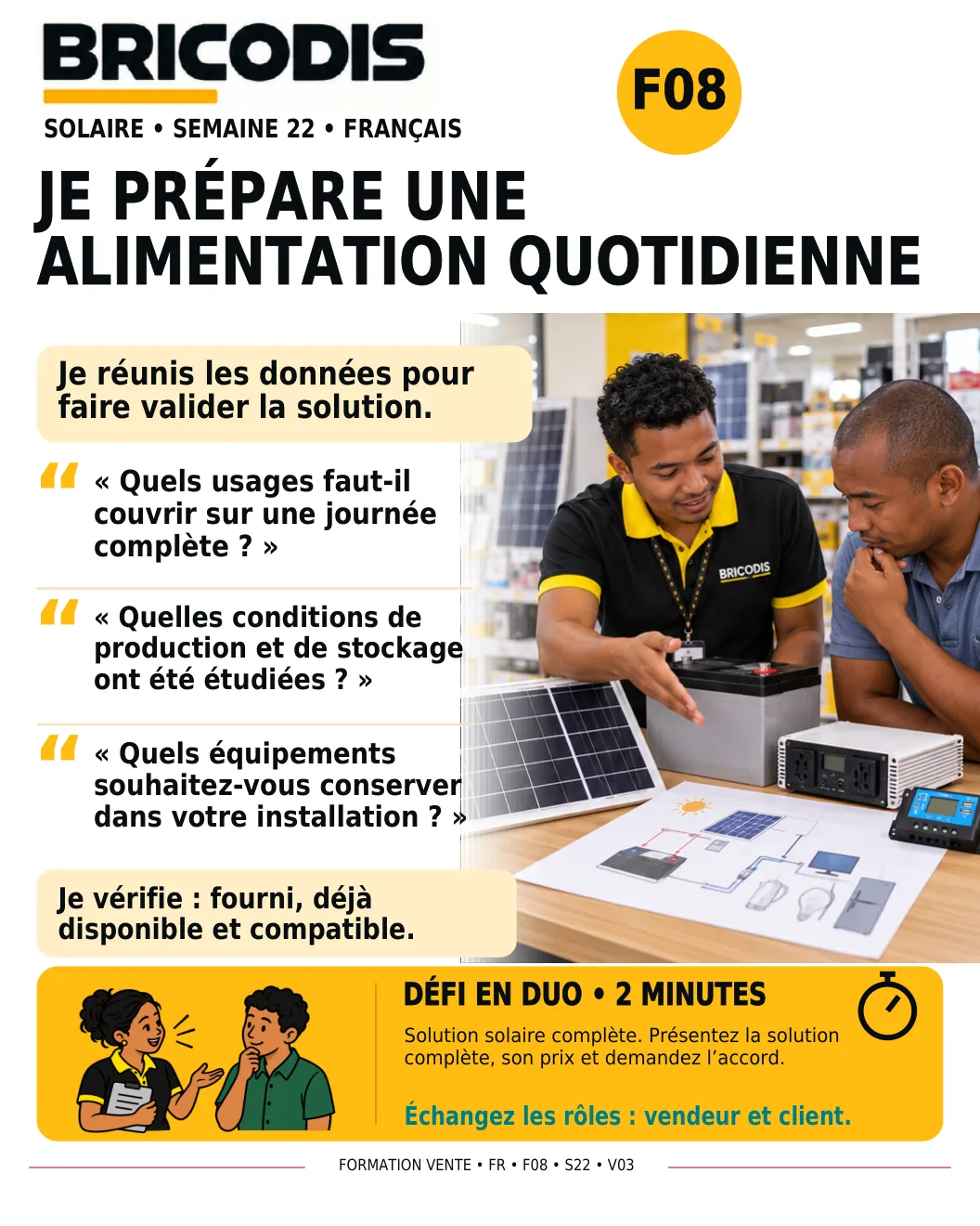 F08 S22 - Étudier une alimentation quotidienne