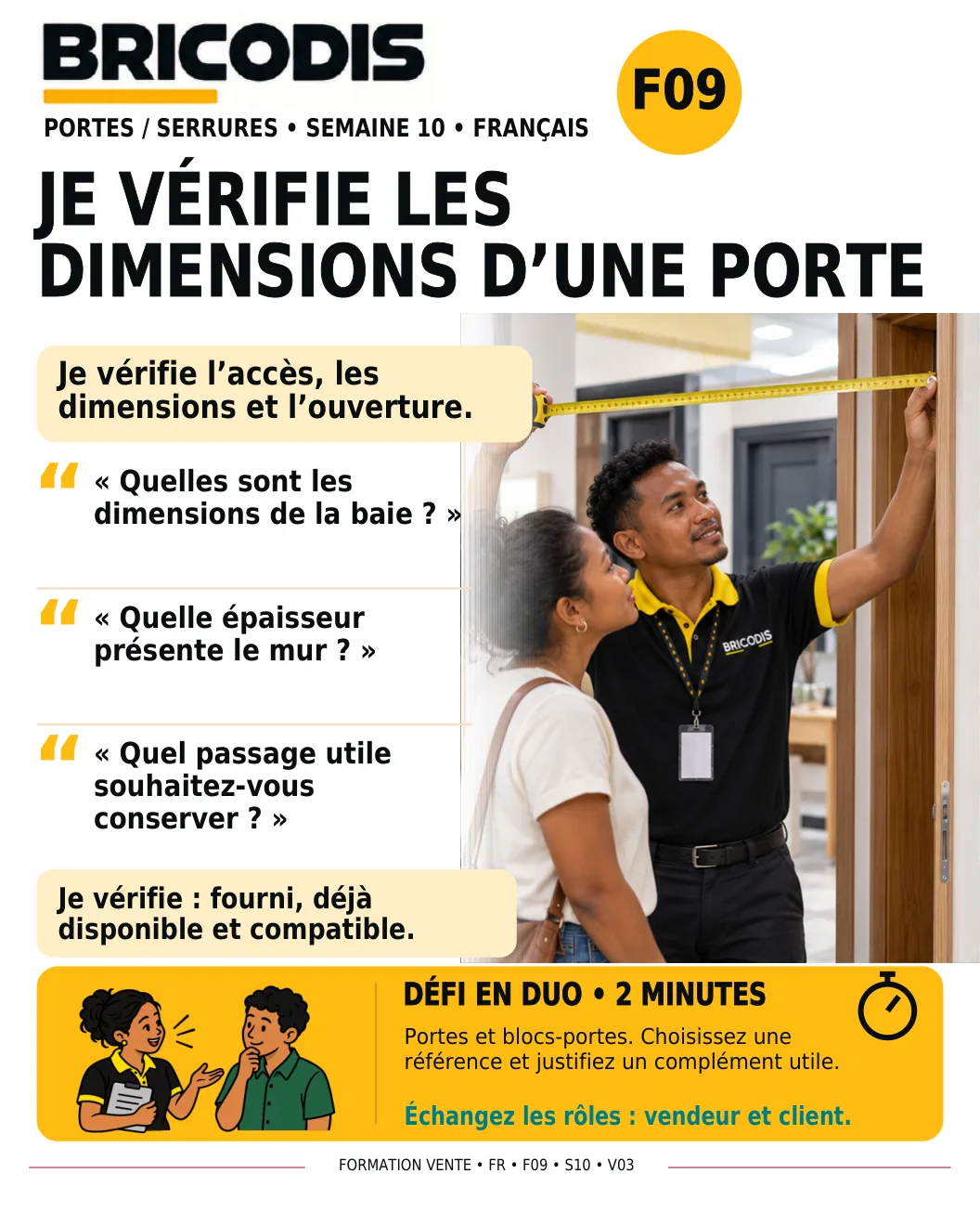 F09 S10 - Vérifier les dimensions d’une porte