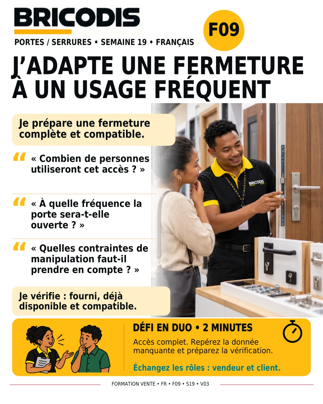 F09 S19 - Adapter une fermeture à un usage fréquent