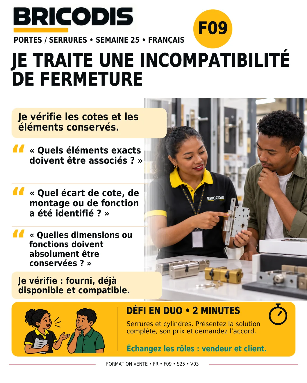 F09 S25 - Traiter une incompatibilité de fermeture