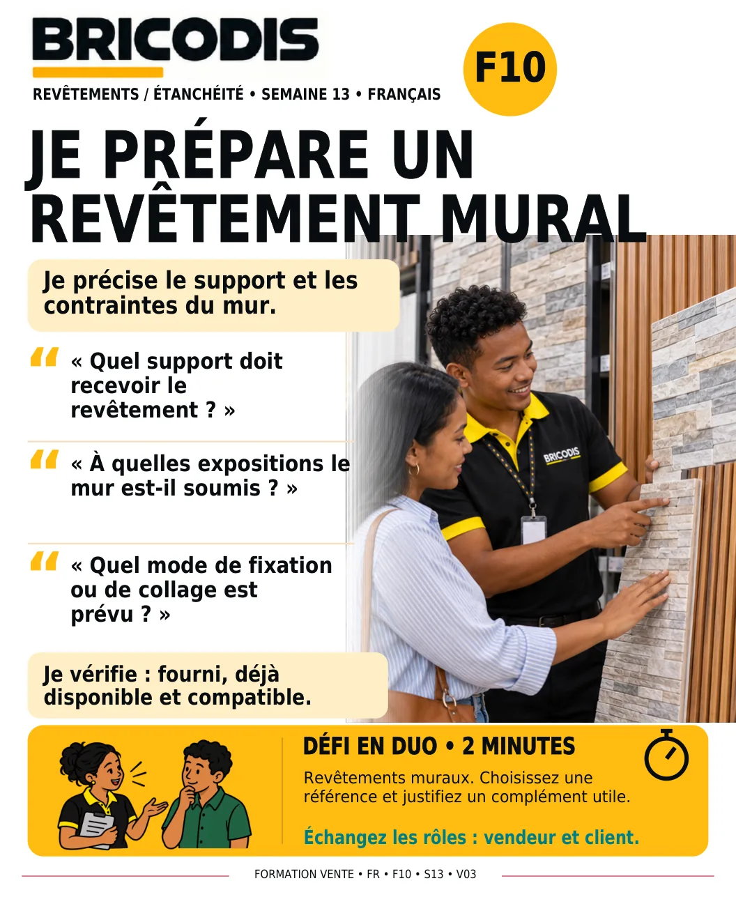 F10 S13 - Préparer un revêtement mural