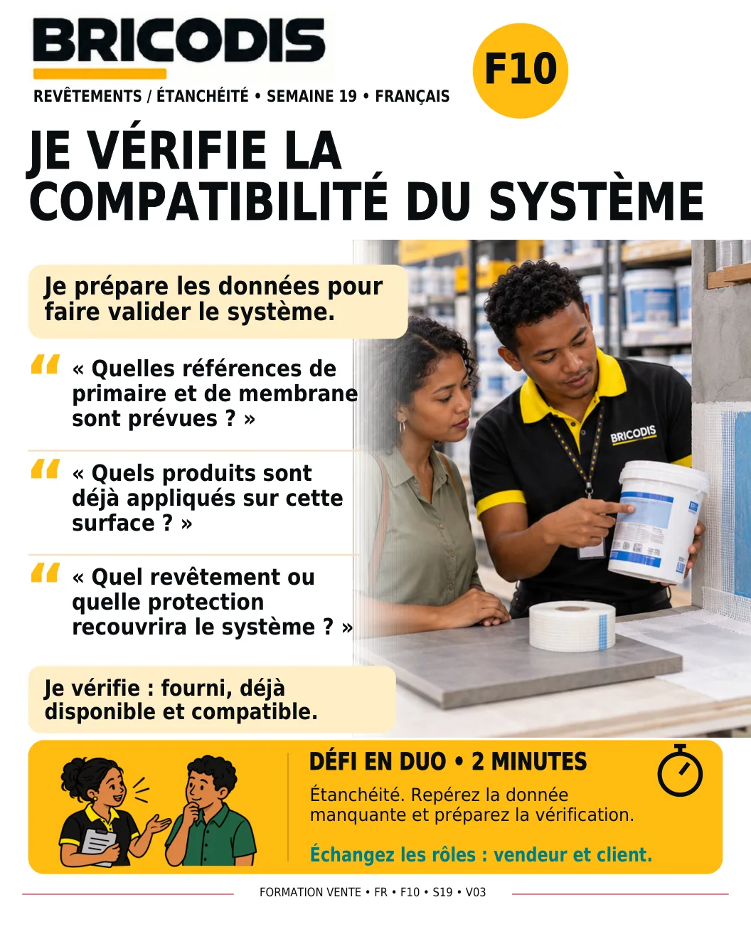 F10 S19 - Vérifier la compatibilité du système