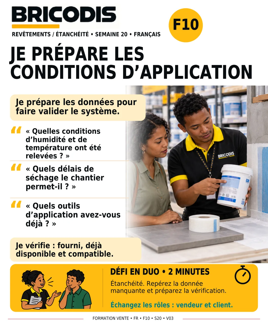 F10 S20 - Préparer les conditions d’application