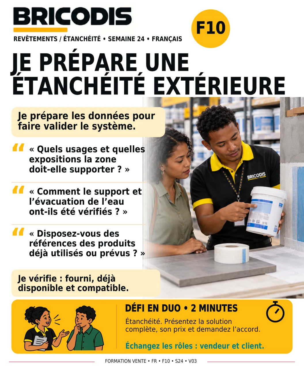 F10 S24 - Étudier une étanchéité extérieure