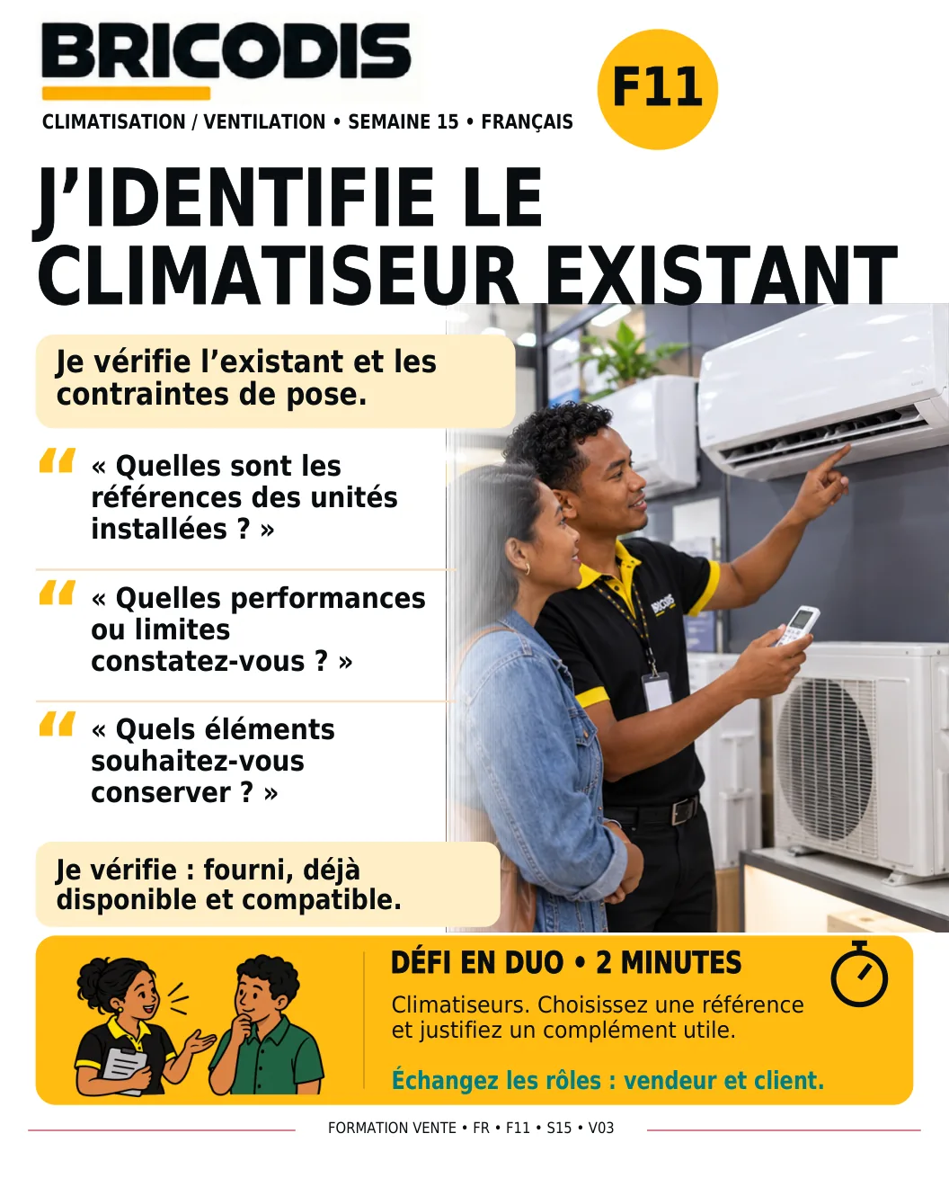 F11 S15 - Identifier le climatiseur existant